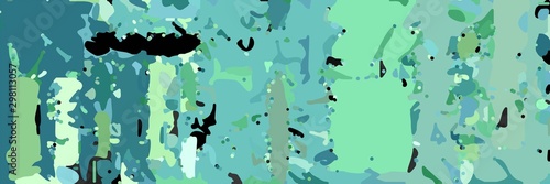 abstract modern art background with medium aqua marine, black and tea green colors