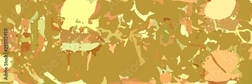 abstract modern art background with peru, pastel yellow and khaki colors