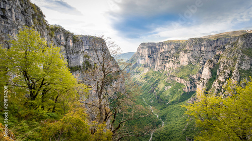 look in the Vikos Gorge in the Zagoria region in Greece
