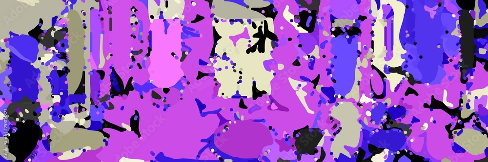 abstract modern art background with shapes and midnight blue, medium orchid and pastel gray colors