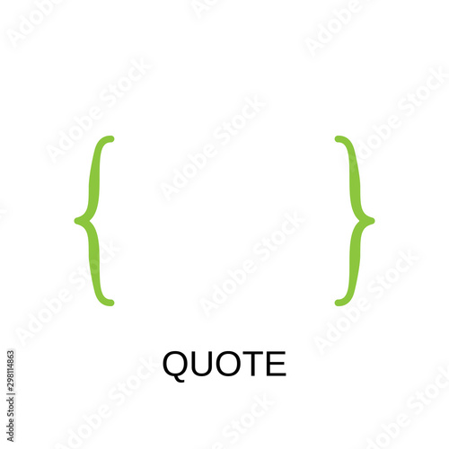 Quote icon. Quote symbol design. Stock - Vector illustration can be used for web. photo