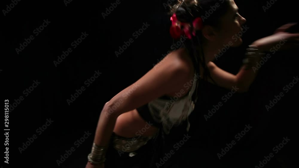 Beautiful belly dancer with her hips on movement. HD Beautiful belly dancer with her hips on movement. HD