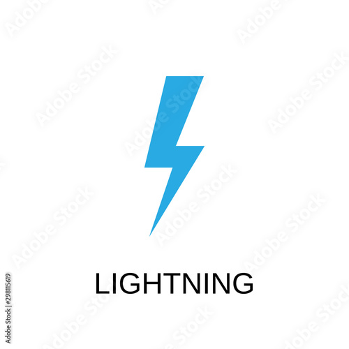 Free Download Lightning icon. Lightning symbol design. Stock - Vector illustration can be used for web. - GFXLoad