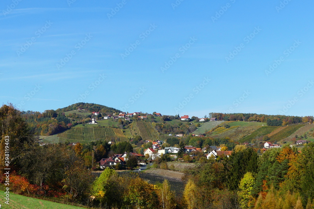 Naklejka premium oststeirische Weihnstraße