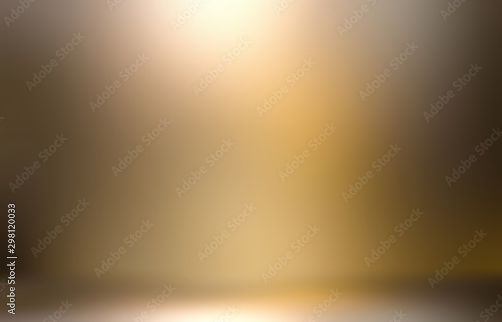Golden light and brown shade interactive 3d illustration. Flare abstract background. - obrazy, fototapety, plakaty 