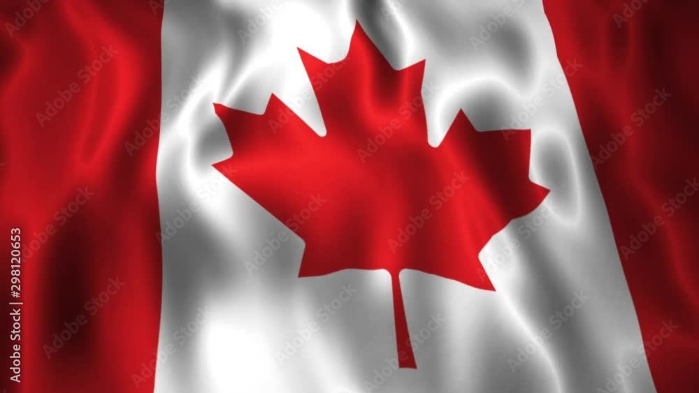 Full HD animation waving International flag Canada. Full HD animation waving International flag Canada.