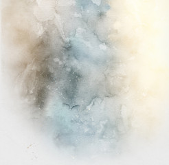 Abstract beach ocean watercolor for background. Creative abstract painted background, wallpaper, texture.