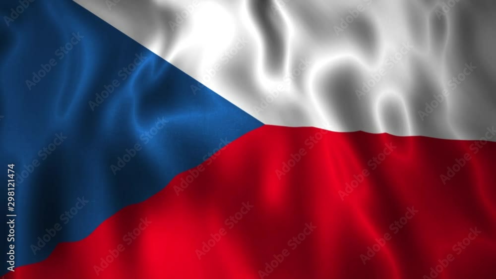 Full HD animation waving International flag Czech Republic Full HD animation waving International flag Czech Republic