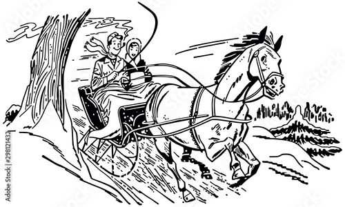 One Horse Open Sleigh