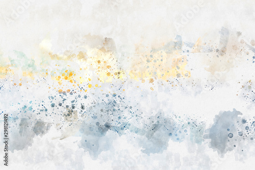 Abstract watercolor background. Artistic painted background for design, wallpaper, texture. Modern art. Contemporary art.