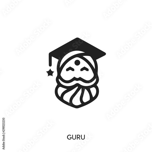 guru icon vector