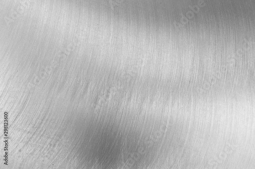 Chromed metal background. Silver steel. Glossy material
