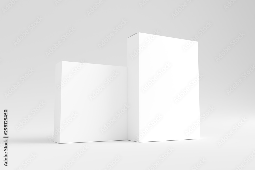 White Blank Product Box Mockup White Blank Product Box Mockup