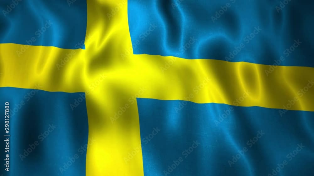 Full HD animation waving International flag Sweden. Full HD animation waving International flag Sweden.