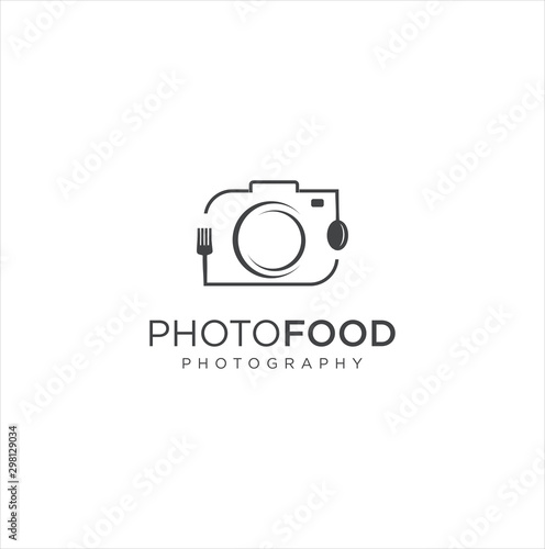 Food Photography Logo Template . Food Photo Logo . Elegant, Personable, Club Logo Design for Food Photography