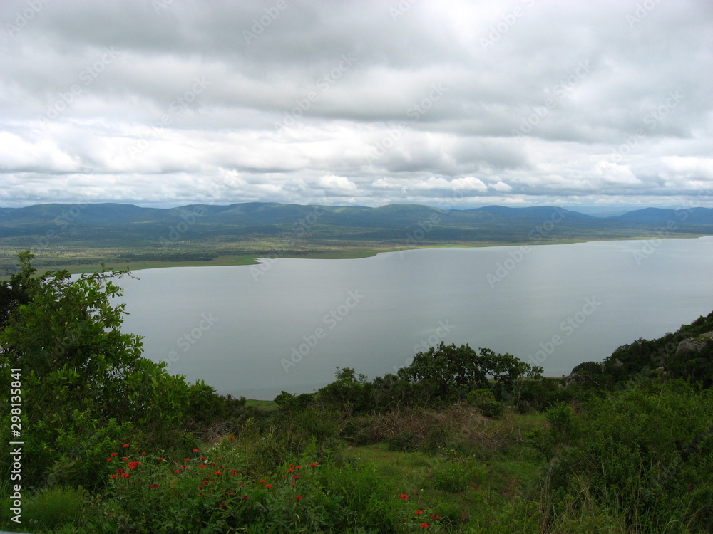 View of Jozini dam, one of the largest in South Africa.