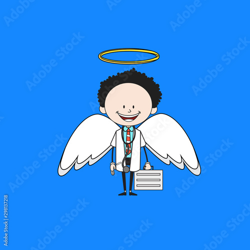 Cartoon Doctor - in Angel Costume
