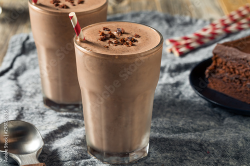 фотографія Homemade Chocolate Cake Milkshake