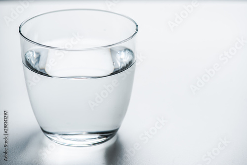 A glass of clean water