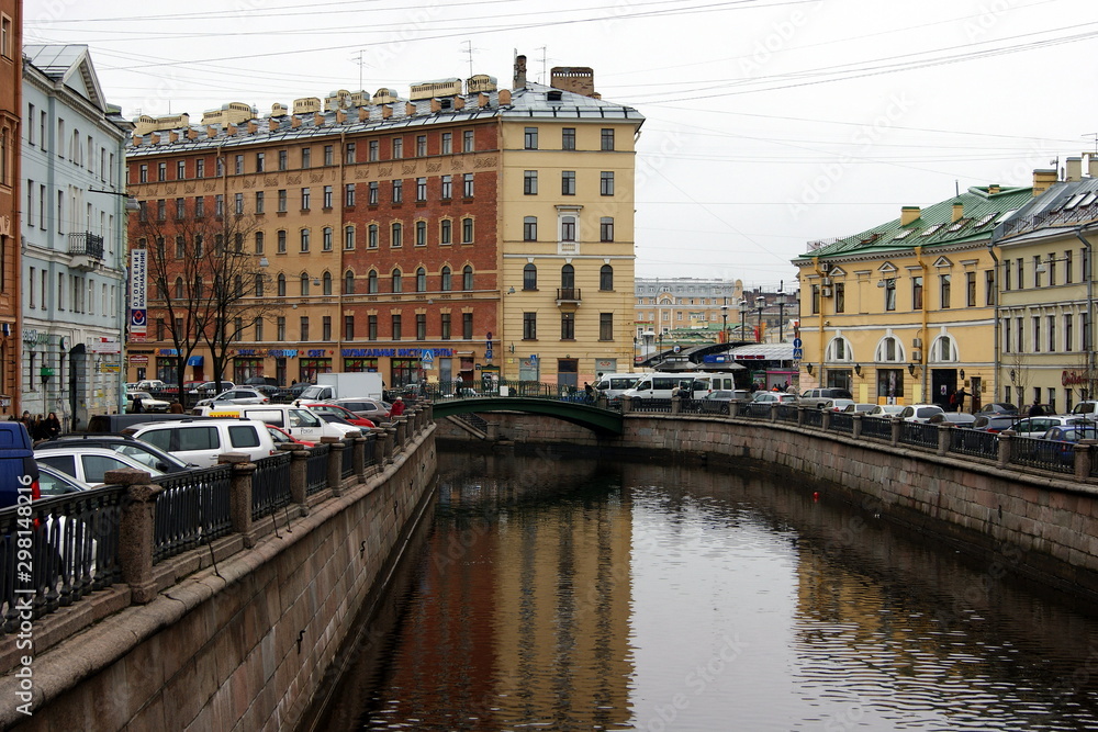 Griboyedov Canal close to Sennaya Square, St. Petersburg, Russia