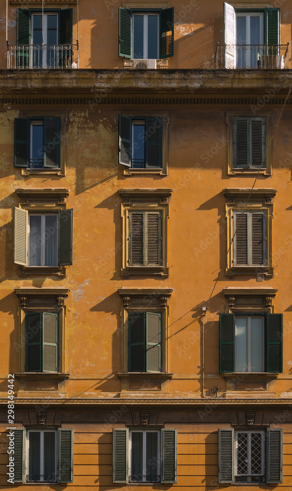 Architecture Of Ancient City Of Rome / Facade Details And Streets Of City Architecture Of Ancient City Of Rome / Facade Details And Streets Of City