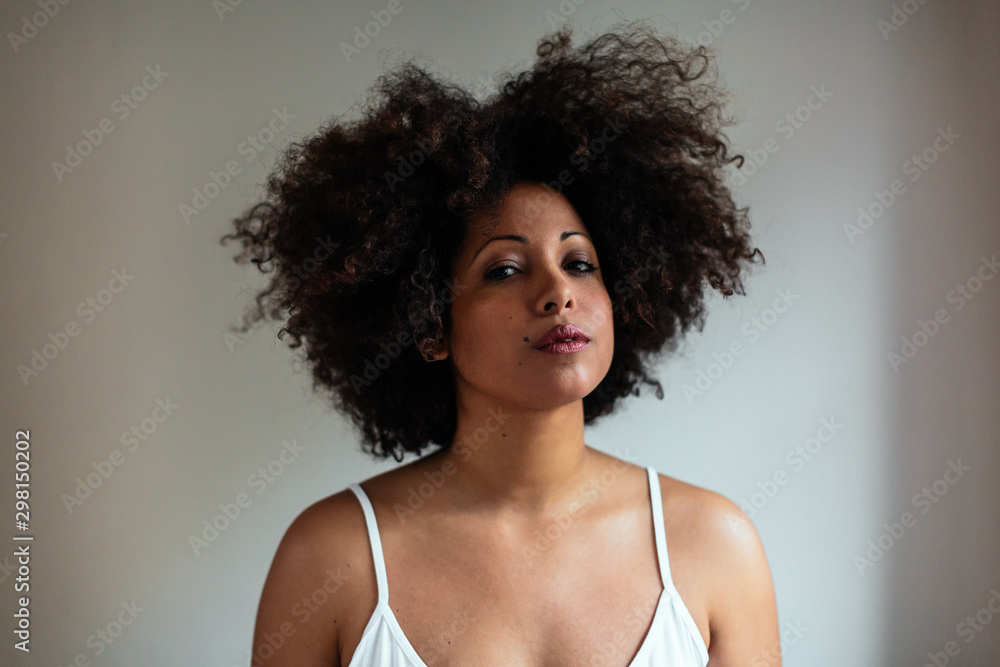 Mature afro hairstyle woman. Mature afro hairstyle woman.