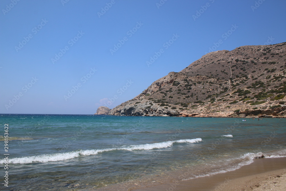 Beautiful island of Syros, favorite tourist destination in Greece