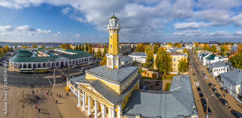 Aerial view of Kostroma center, Russia