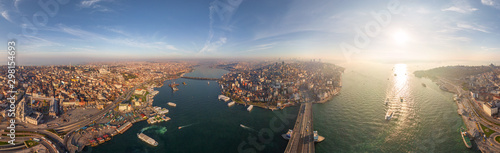 Panoramic aerial view of Istanbul, Turkey photo