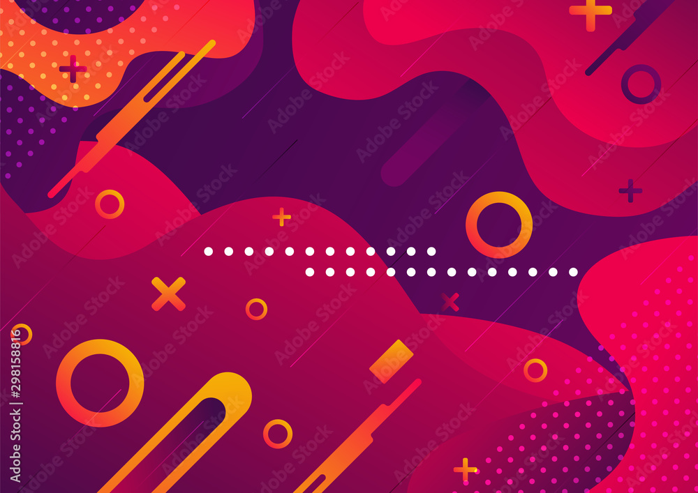 Fototapeta premium Futuristic background abstract, great design for any purposes. Red color