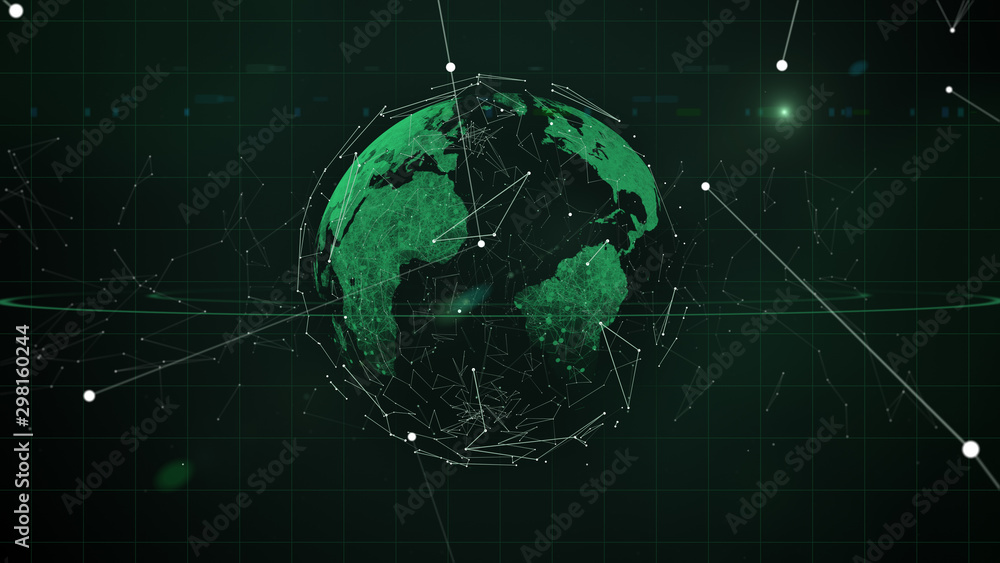 Stock market or forex trading block chain graph. Stock market or forex trading block chain graph.