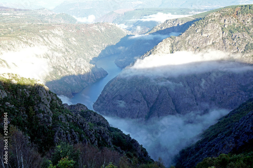 spectacular sil canyon (canon do sil) in Galicia