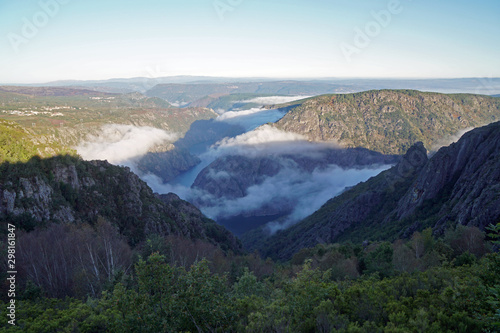 spectacular sil canyon (canon do sil) in Galicia