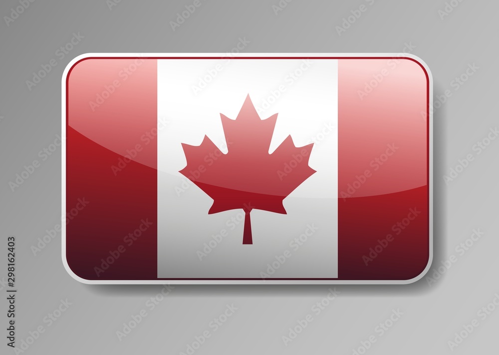 canada flag button canada flag button