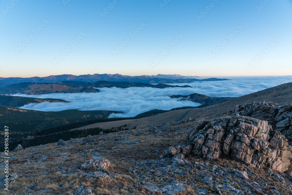Fog Inversion on Mount Evans