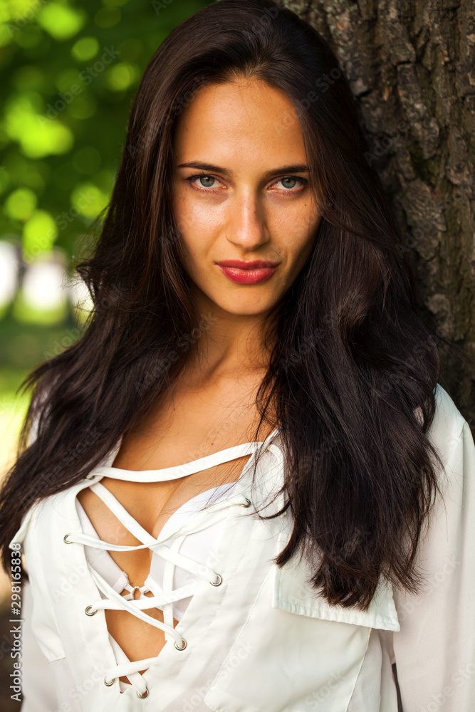 Portrait of beautiful young woman Portrait of beautiful young woman