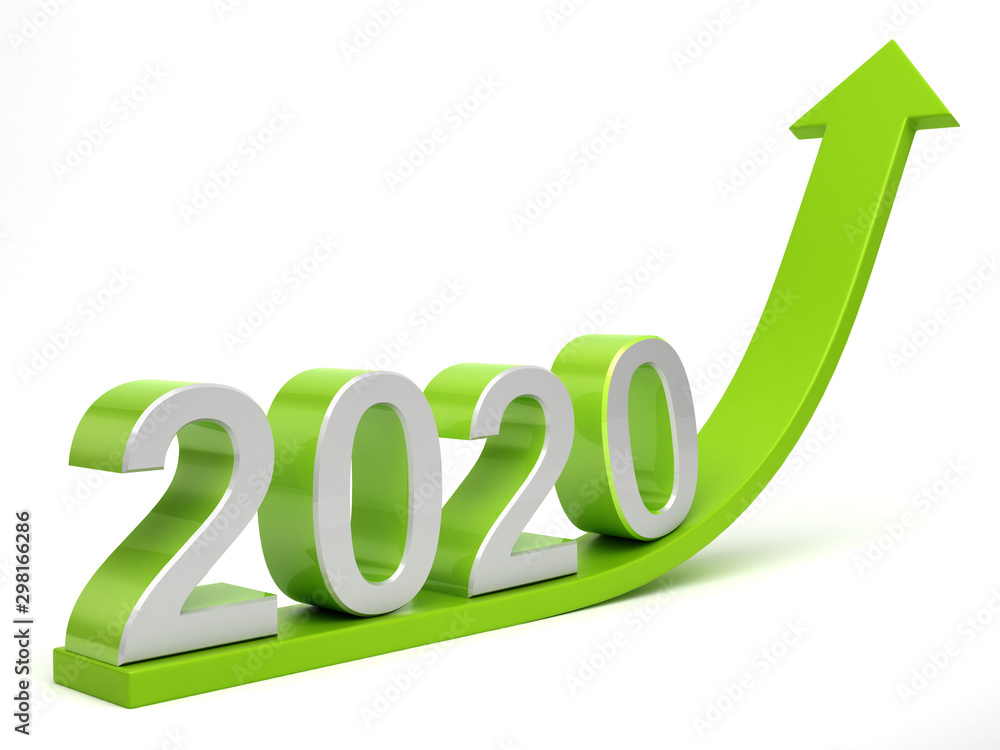 2020 Growth concept - obrazy, fototapety, plakaty 