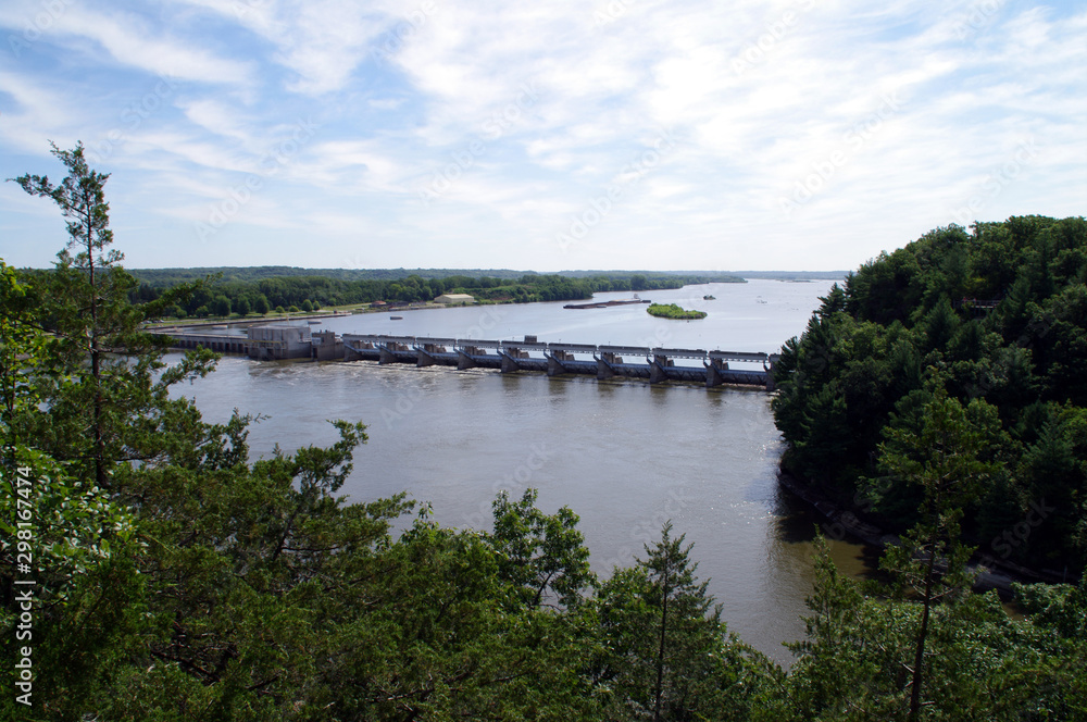 Dam on the river Dam on the river