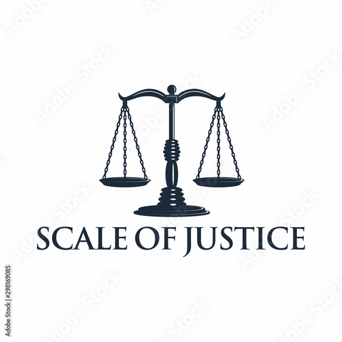 Scale of Justice Logo Vector