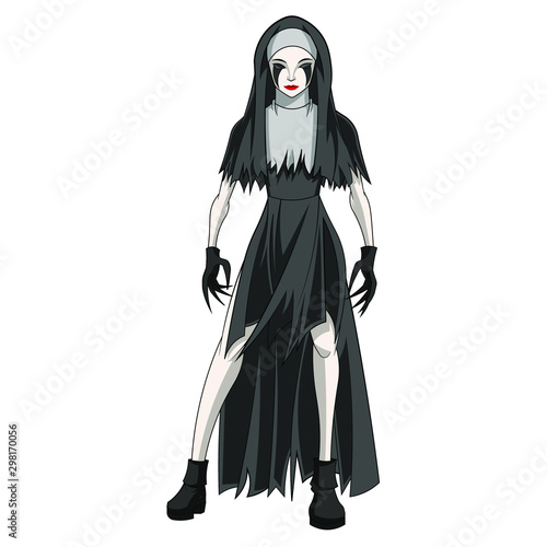 spooky cartoon of halloween costume