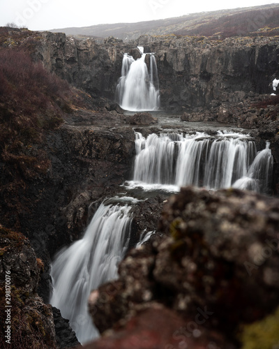 Cascade waterfall in Westfjords