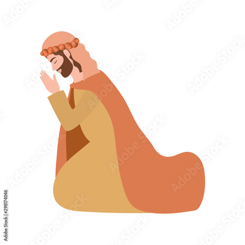saint joseph manger character icon