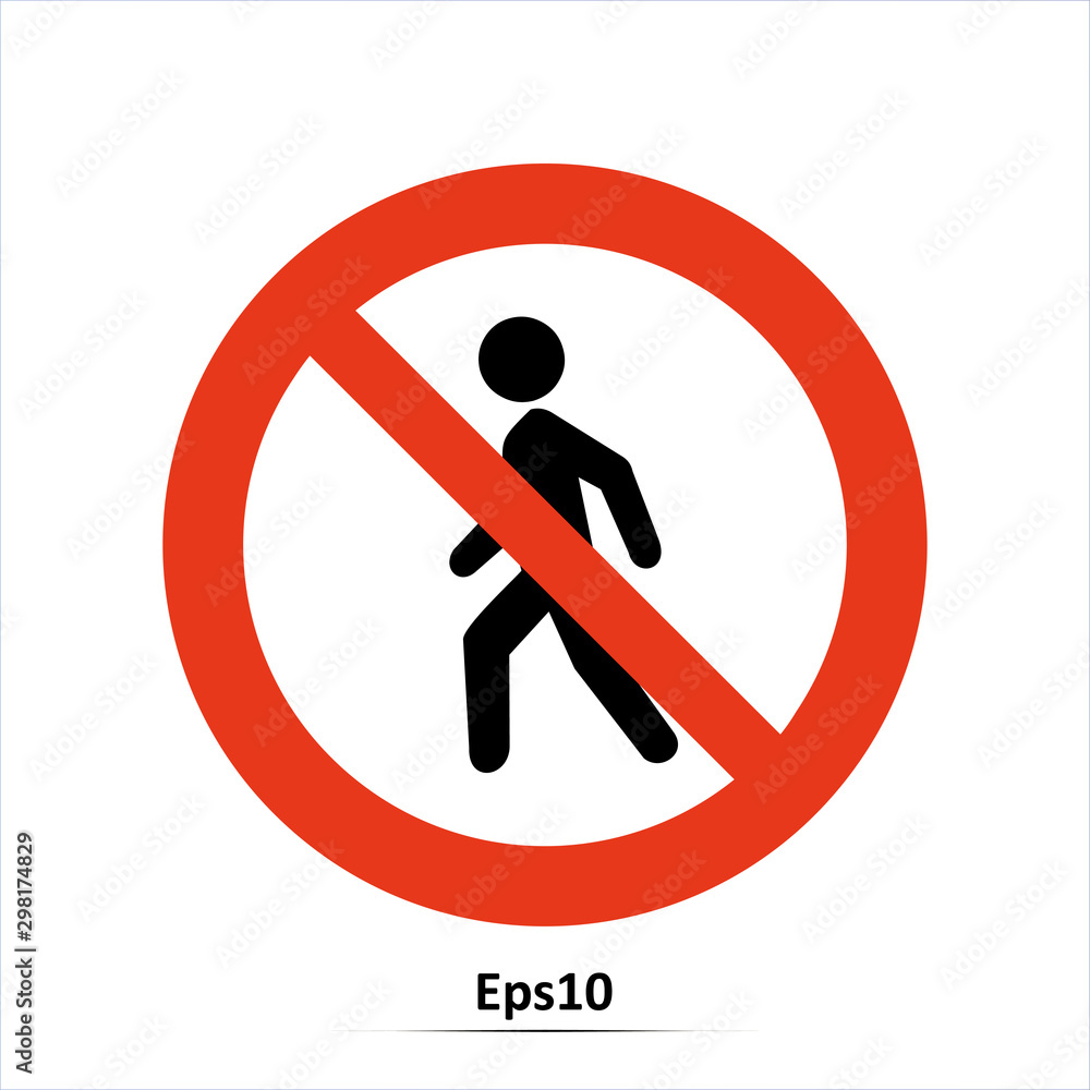 Do not entry sign. Vector Illustration. Red prohibition sign. Stop symbol. Do not entry sign. Vector Illustration. Red prohibition sign. Stop symbol.