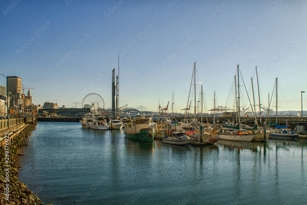 Obraz premium Pier 57 in Seattle