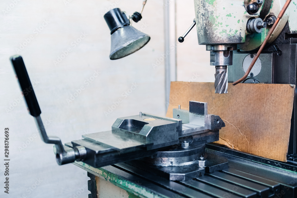 Close up photo of a CNC drills. Close up photo of a CNC drills.