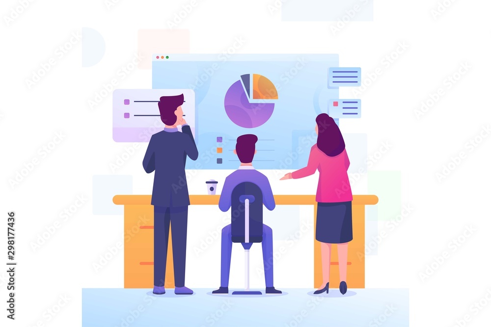 statistics monitoring illustration statistics monitoring illustration