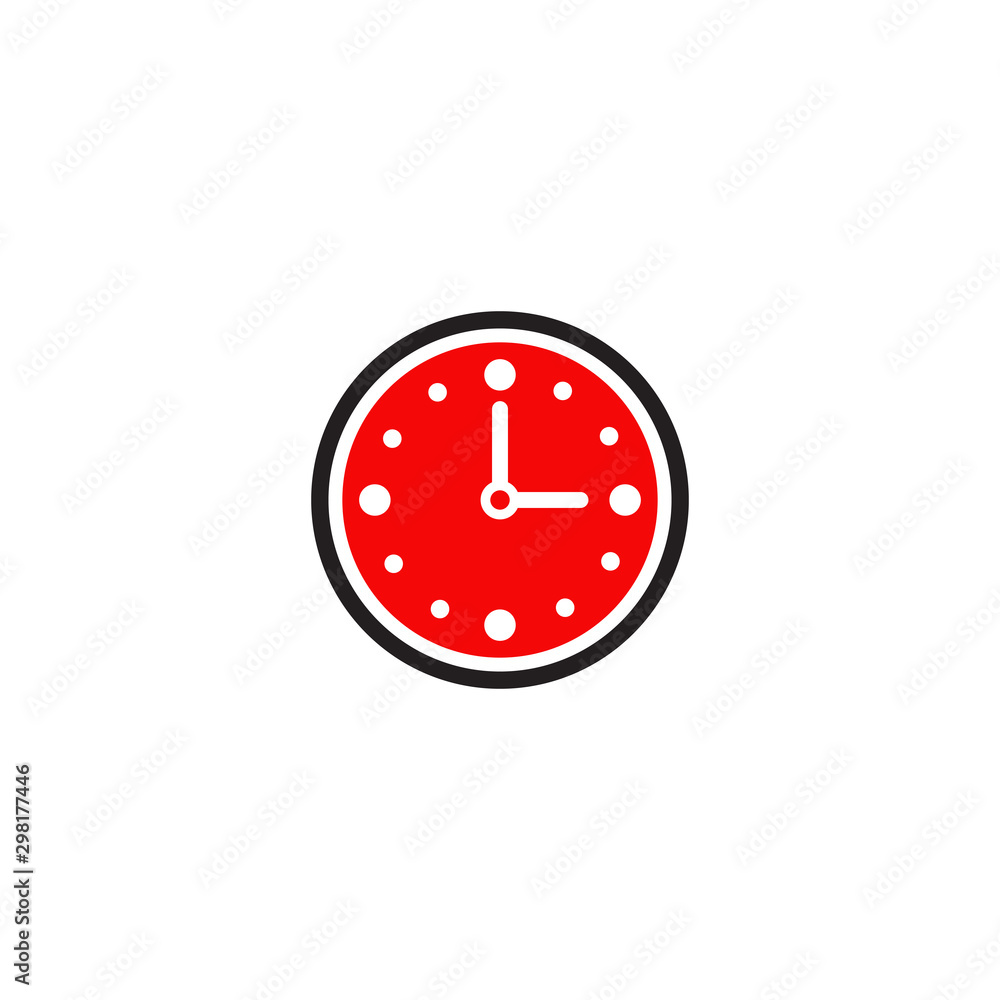 Clock icon logo design vector illustration template Clock icon logo design vector illustration template