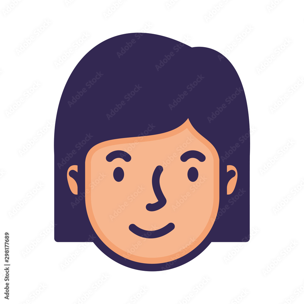 head woman face avatar character head woman face avatar character