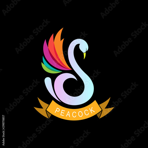 Duck logo by forming the letter s, Letter s logo