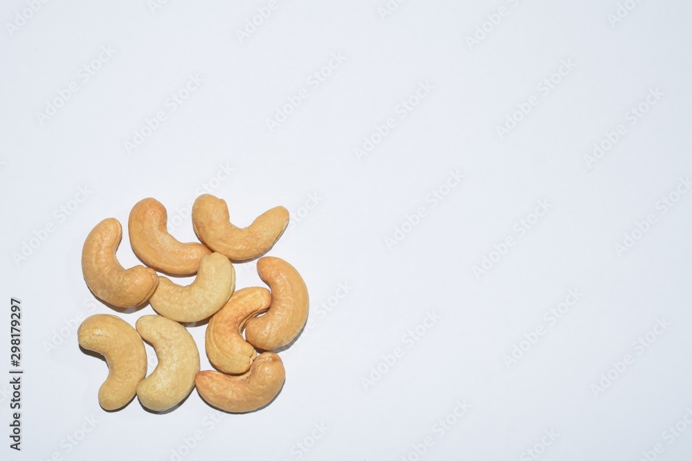 beautiful cashews and space for text beautiful cashews and space for text